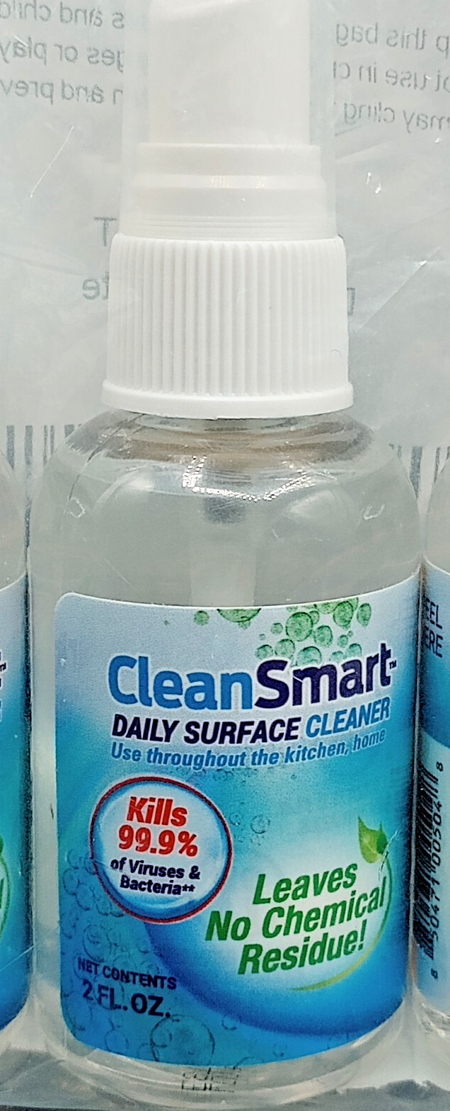 CleanSmart – Daily Surface Cleaner Kills 99.9% of Viruses & Bacteria -2 Fl Oz Ea