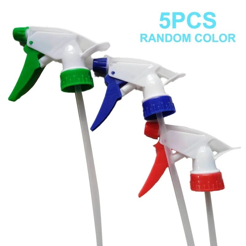 5 Pcs Heavy Duty Chemical Resistant Trigger Sprayer Spray Bottle Nozzle Head