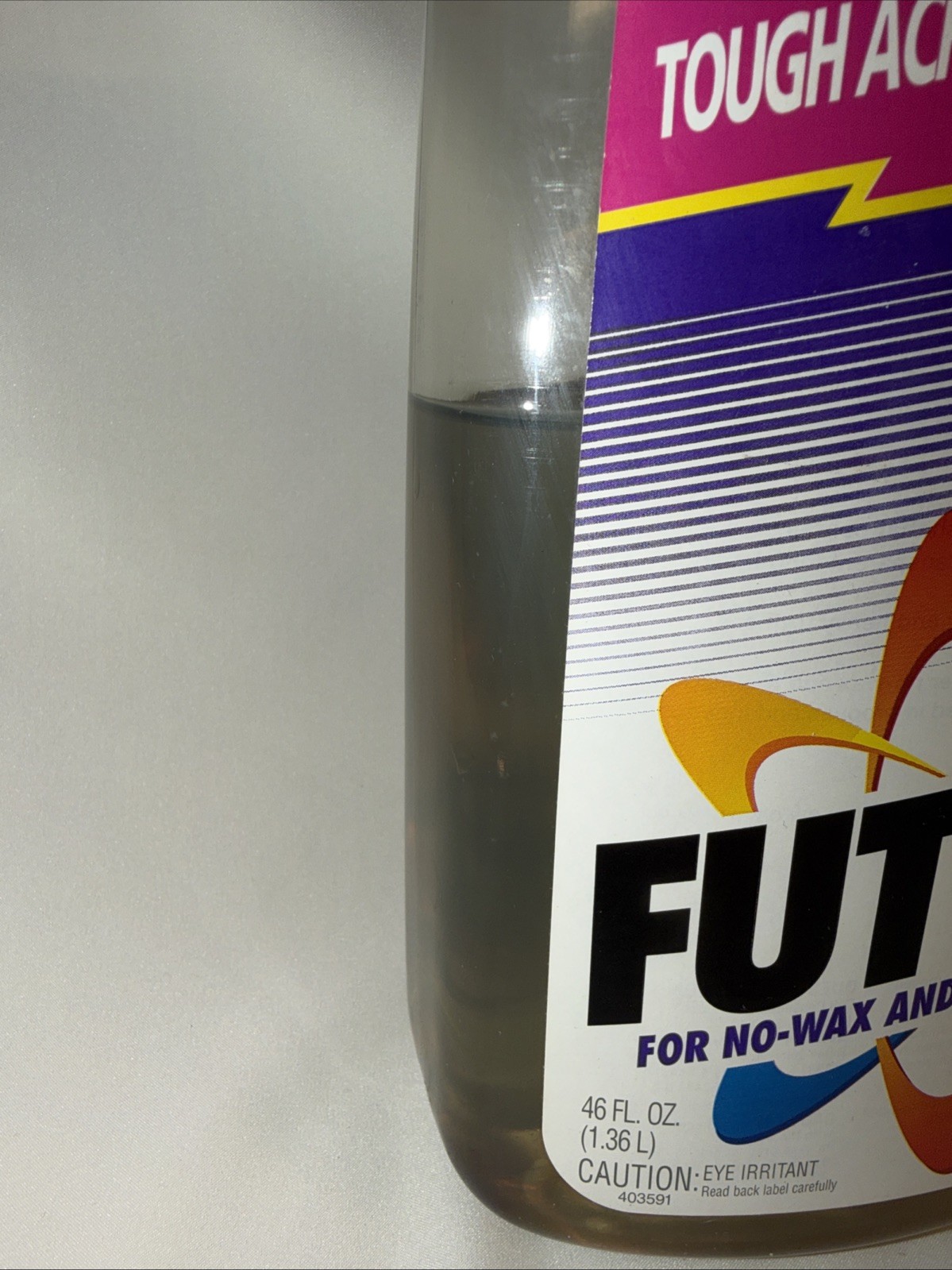 VTG FUTURE Premium Floor Finish Atomic Design Bottle 65% Full SC Johnson Yr 2000