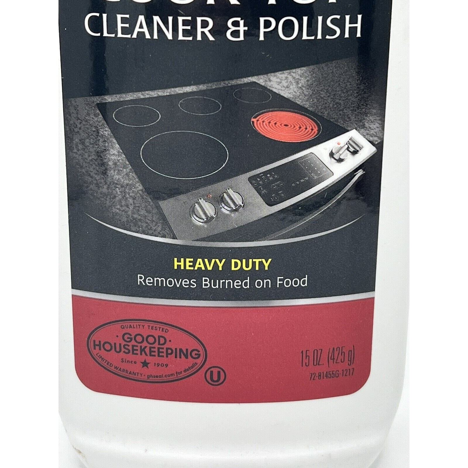 Glass Cook Top & Ceramic Range Heavy Duty CREAM Cleaner & Polish 15 oz