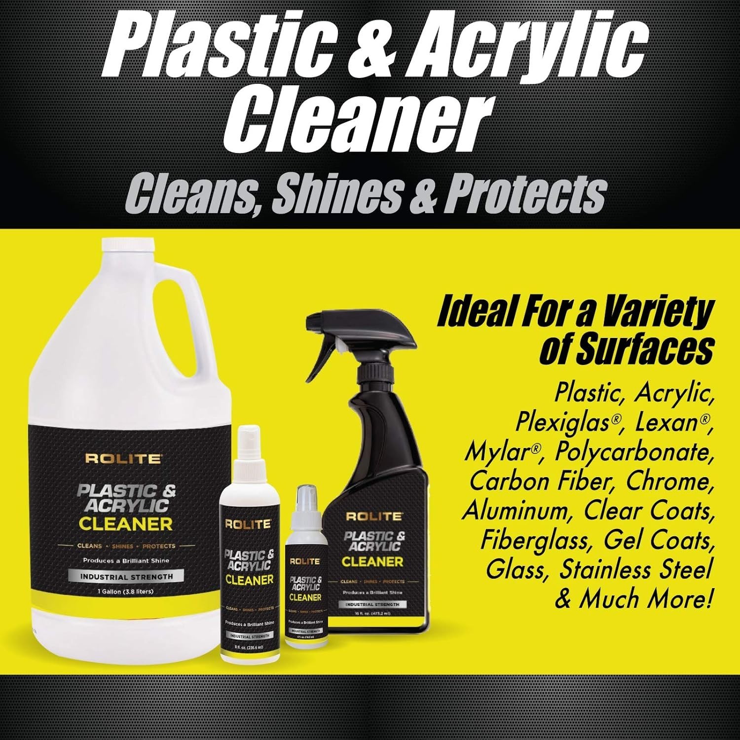 4 fl. oz. Streak-Free Plastic Cleaner for Windows & Automotive Detailing
