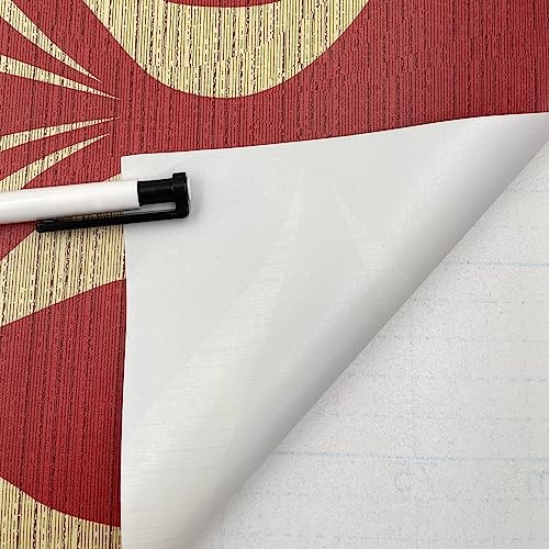 Yifely Red Geometric Design Furniture Paper Self-Adhesive Shelf Liner Dresser
