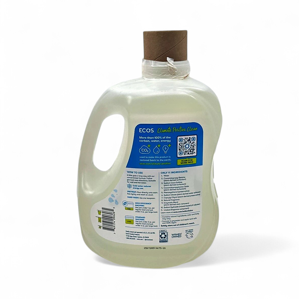 Ecos Hypoallergenic Plant Powered Liquid Laundry Detergent – Lavender 210 FL OZ