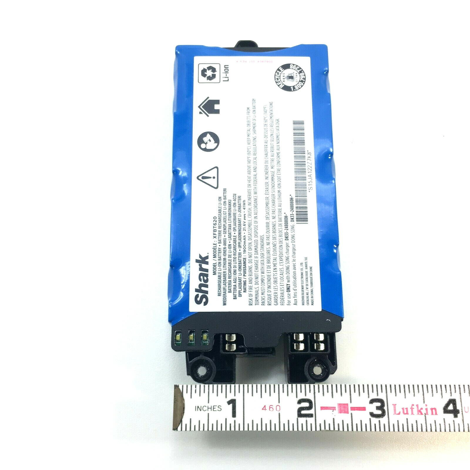 Genuine Shark IX141 IX140 IZ140 IZ142 RECHARGEABLE BATTERY 21.6V 1900mAh OEM