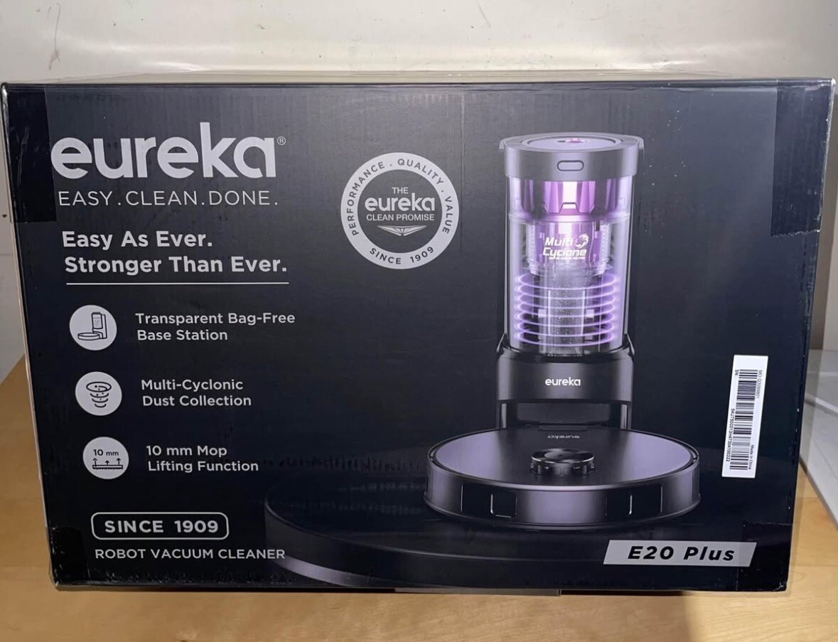 Eureka E20 Plus Robot Vacuum and Mop Combo with Bagless Self Emptying Station