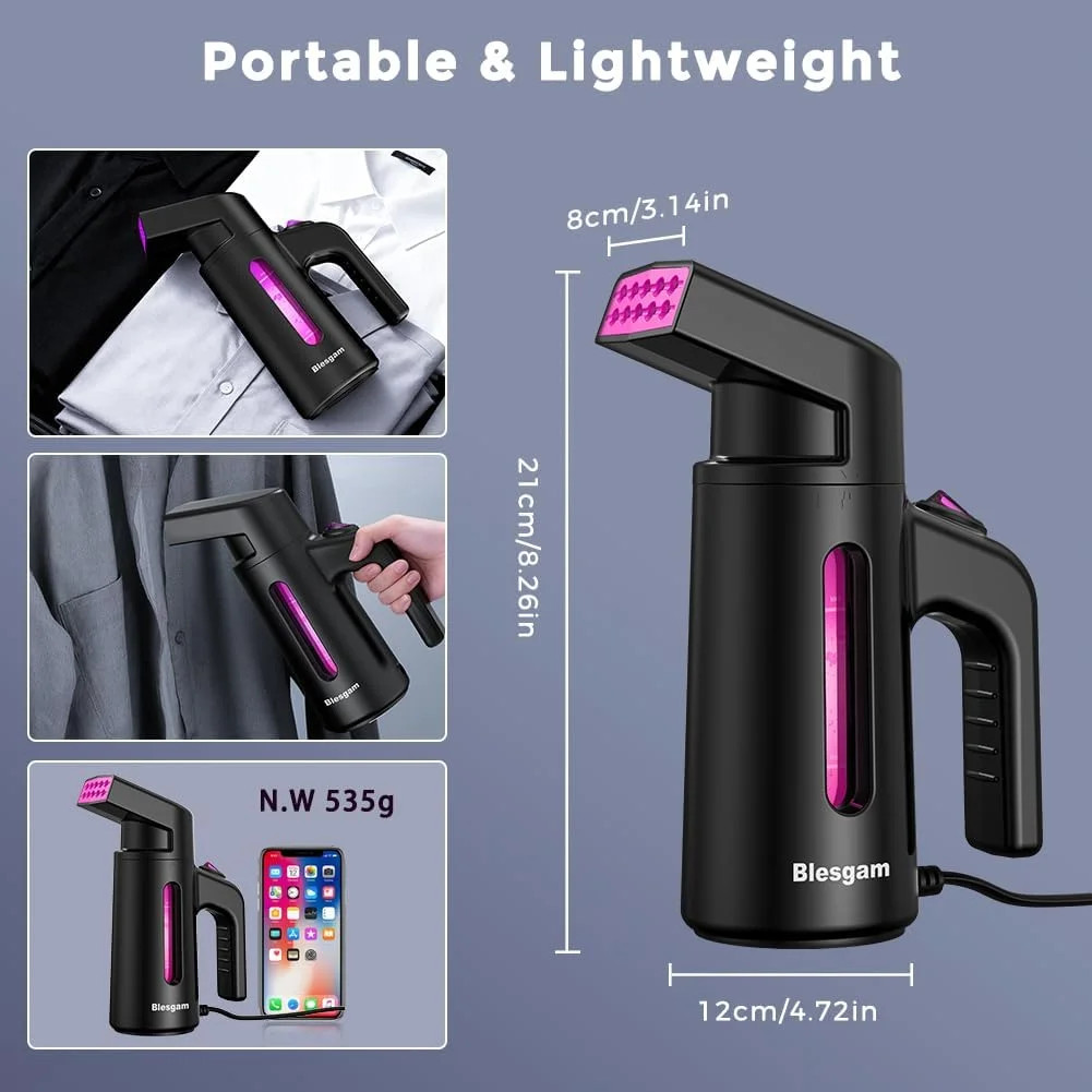 Travel Steamer for Clothes Handheld Garment Steamer 25g/min 180ml 700W GY168