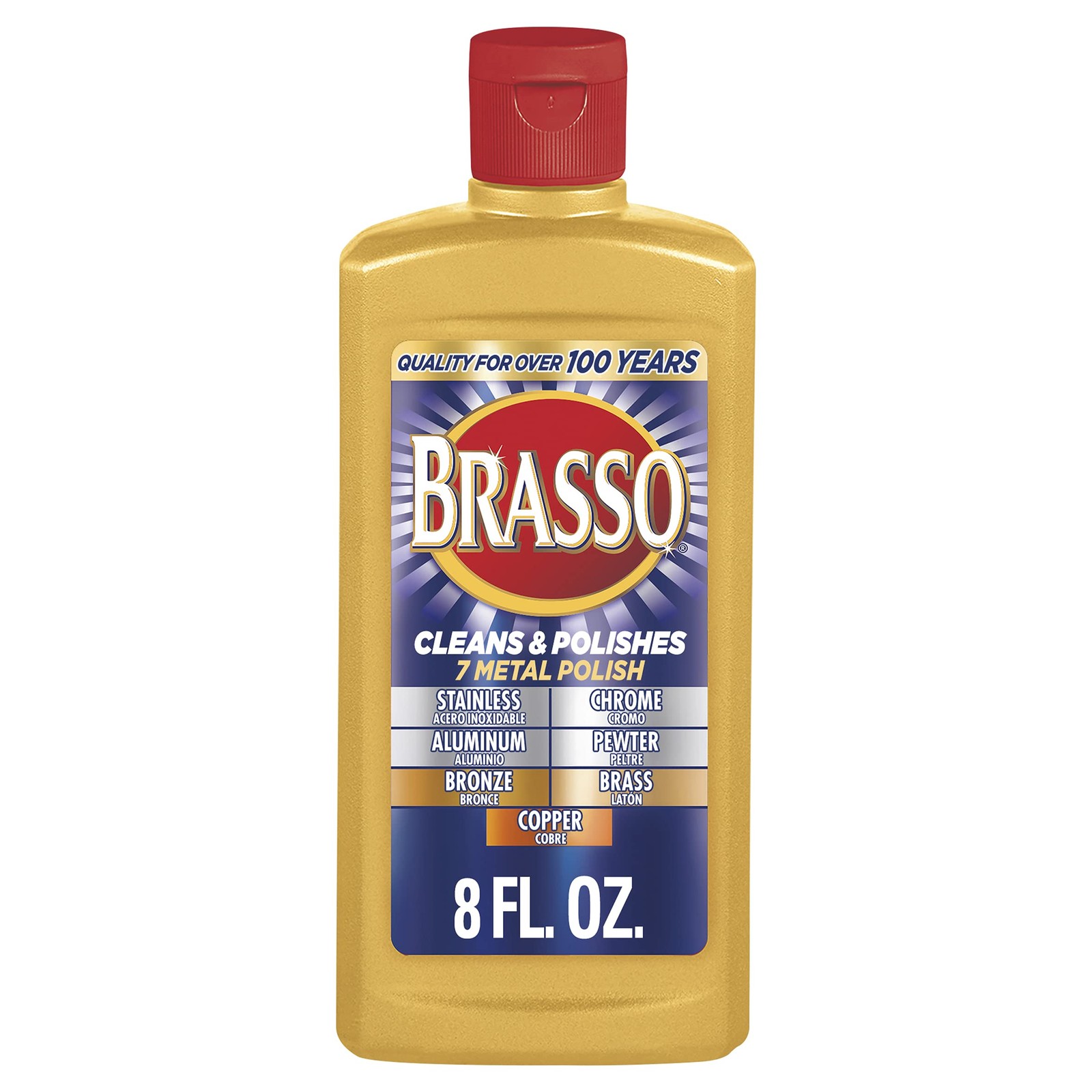 Brasso MultiPurpose Metal Polish, 8 oz