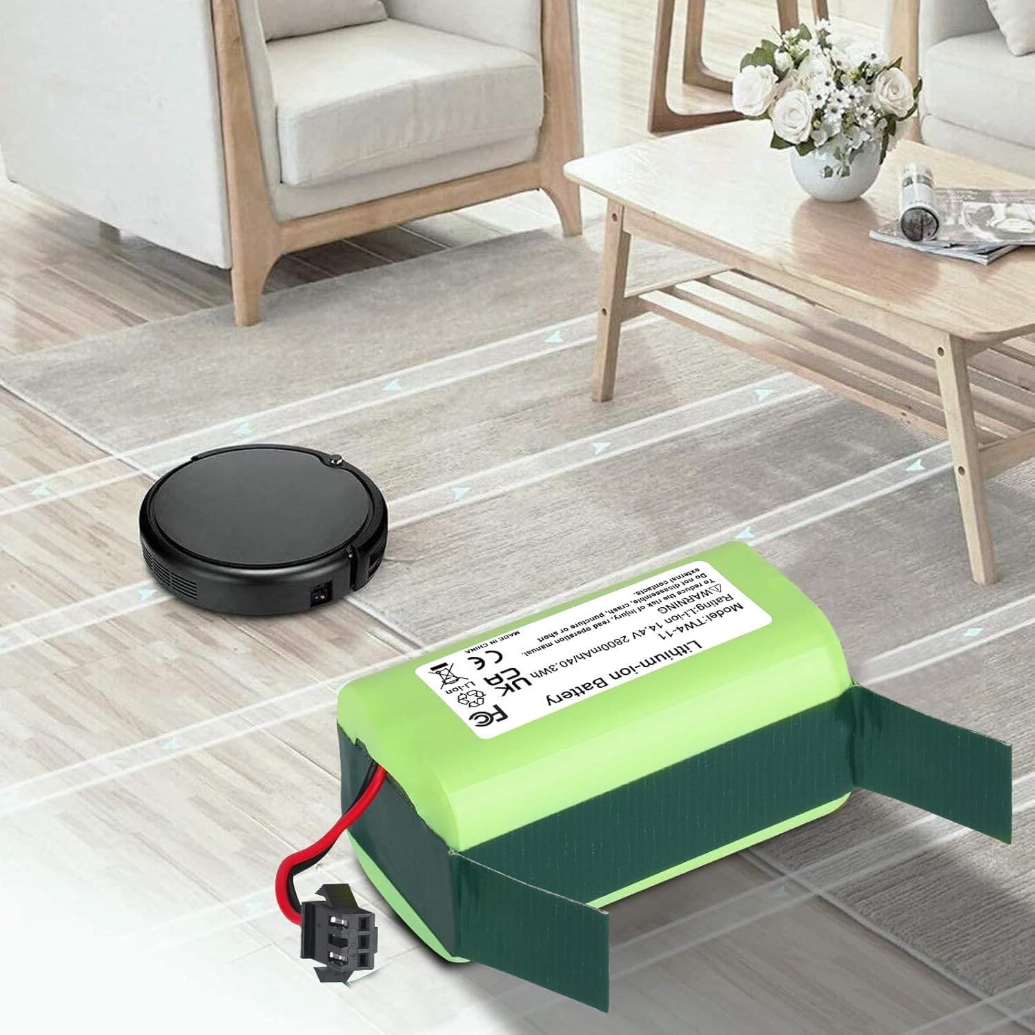 14.4V 11S Li ion Battery Replacement for Eufy RoboVac 11 11S 30 30C 15C 15T 12