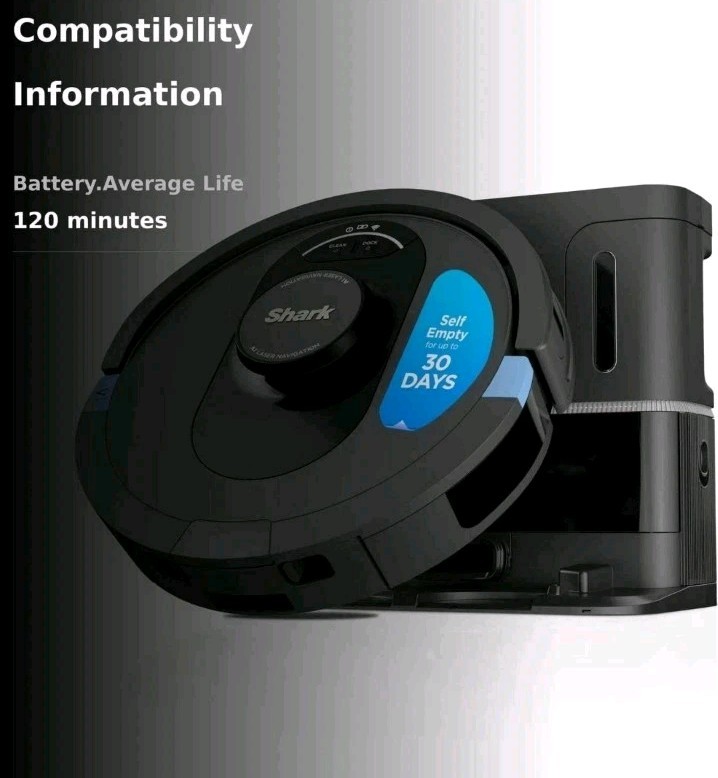 Shark AV2501S AI Ultra Robot Vacuum with Matrix Clean and Home Mapping