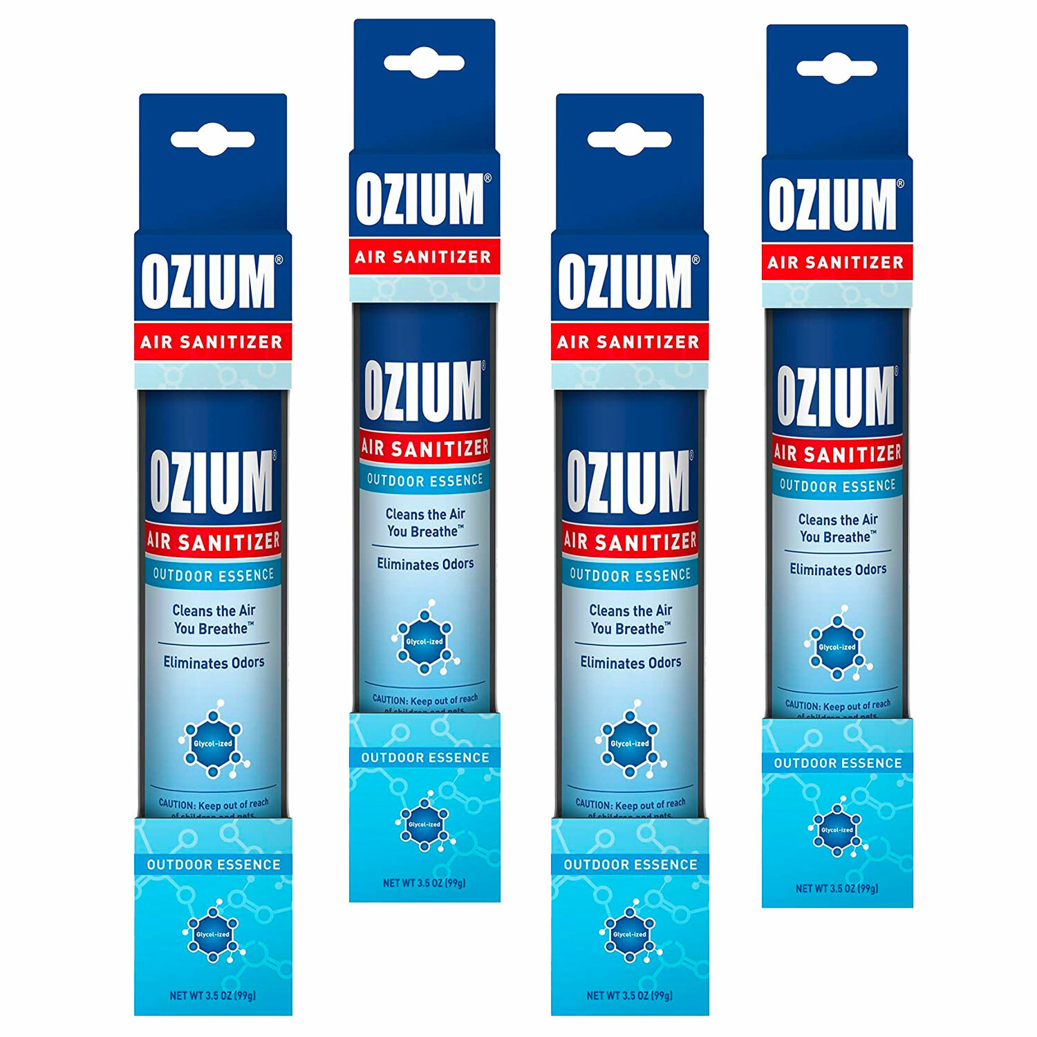 Ozium Air Cleaner 3.5 oz Spray, Outdoor Essence Scent (4-PACK)