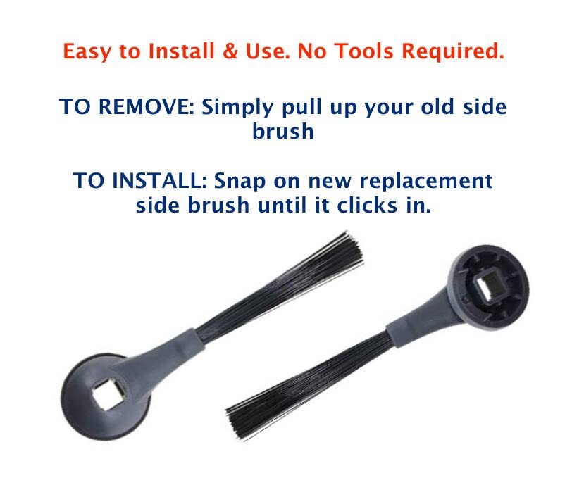 2 4 6 8 10 12 Side Brush Replacement for Shark ION AI Robot Vacuum – 102KY1000
