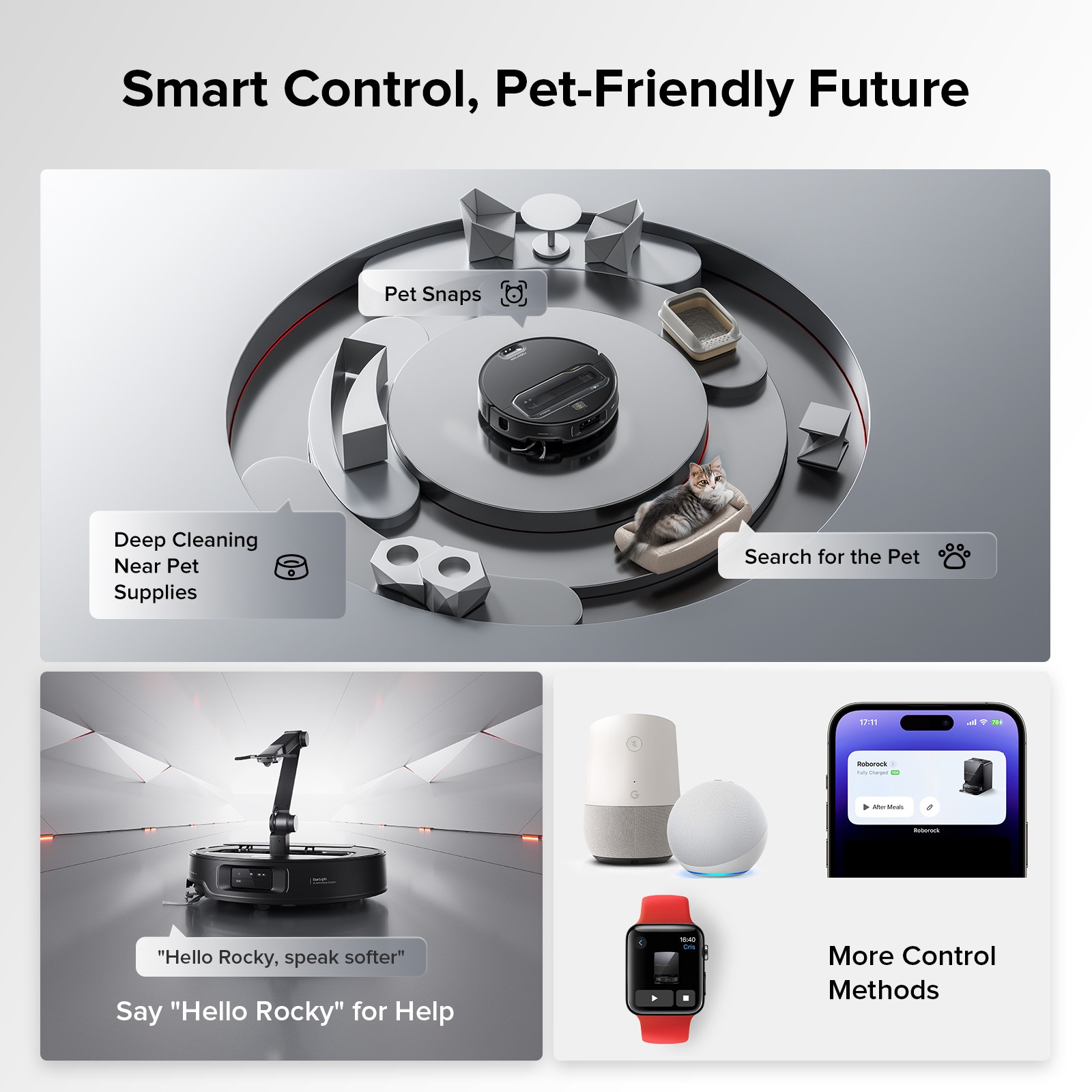 Roborock Saros Z70 Robot Vacuum & Mop, 22000Pa, Omnigrip Arm – Certified Refurb