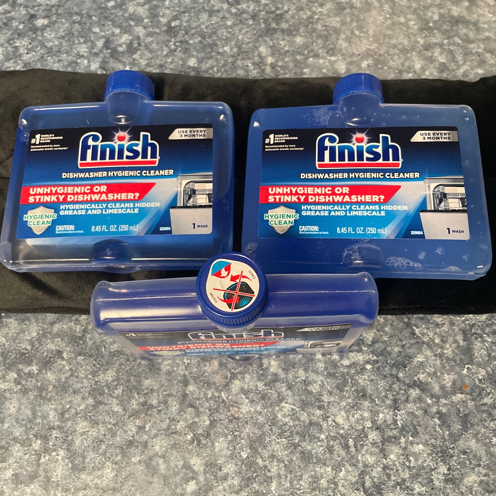 FINISH DISHWASHER CLEANER 3 PACK, Recommended Every 3MONTH