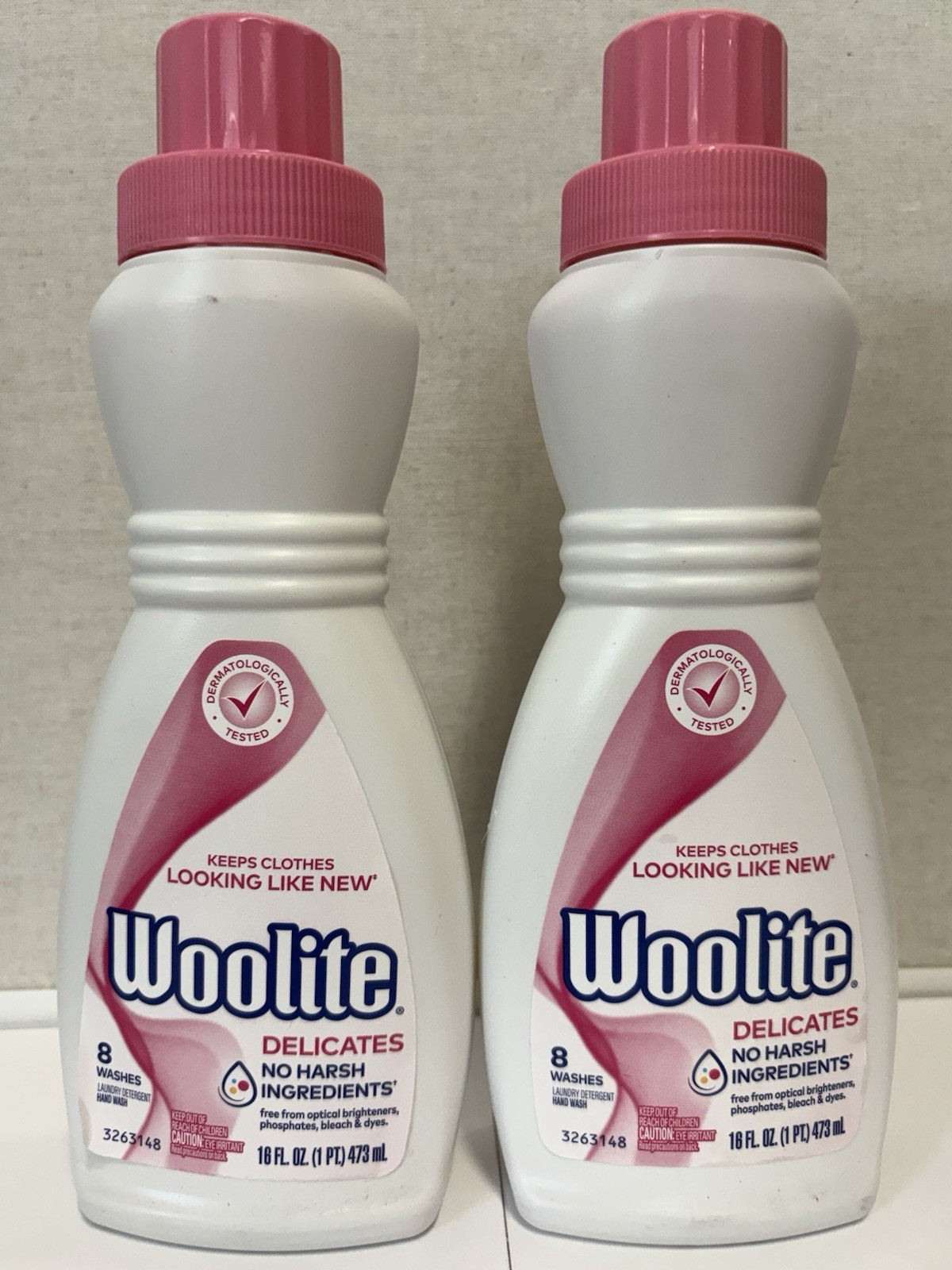 (2-Pk) Woolite DELICATES Hypoallergenic Sensitive Skin Gentle Laundry Detergent
