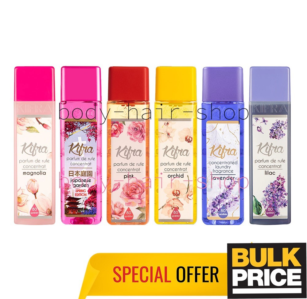 Kifra Laundry Perfume All-Flower Spring Mix Fresh Clean Floral Blossom 6-Pack