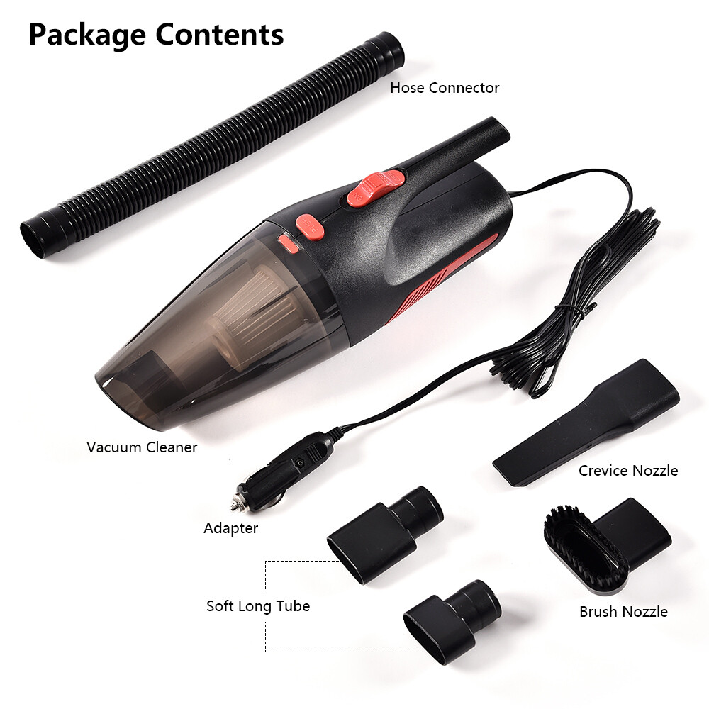 Powerful Car Handheld Vacuum Cleaner, Portable Wet & Dry Strong Suction Cleaner