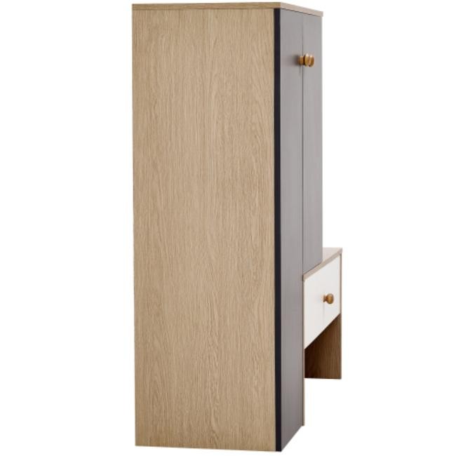 White Gray Shoe Cabinet 12 Pair Capacity Entryway Bench with Adjustable Shelves