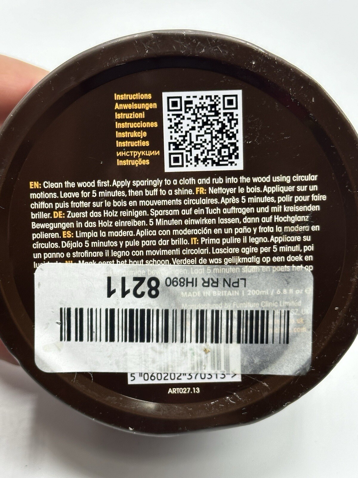 Premium Beeswax Polish 6.8oz/200ml | Condition Restore Protect & Waterproof