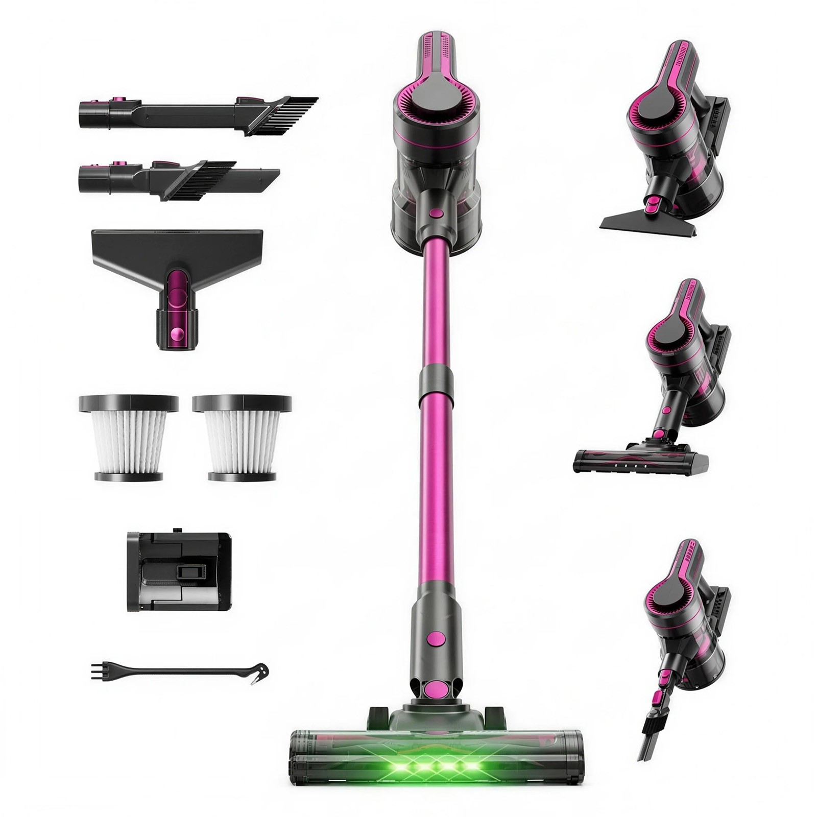 Cordless Stick Vacuum Cleaner with Powerful Suction 600W 40000PA 70Mins Runtime