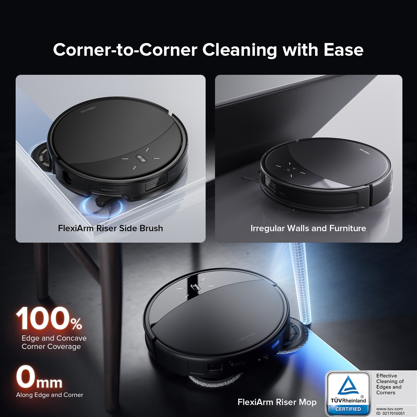 Roborock Saros 10R Robot Vacuum & Mop,22000Pa,Heated Cleaning – Certified Refurb