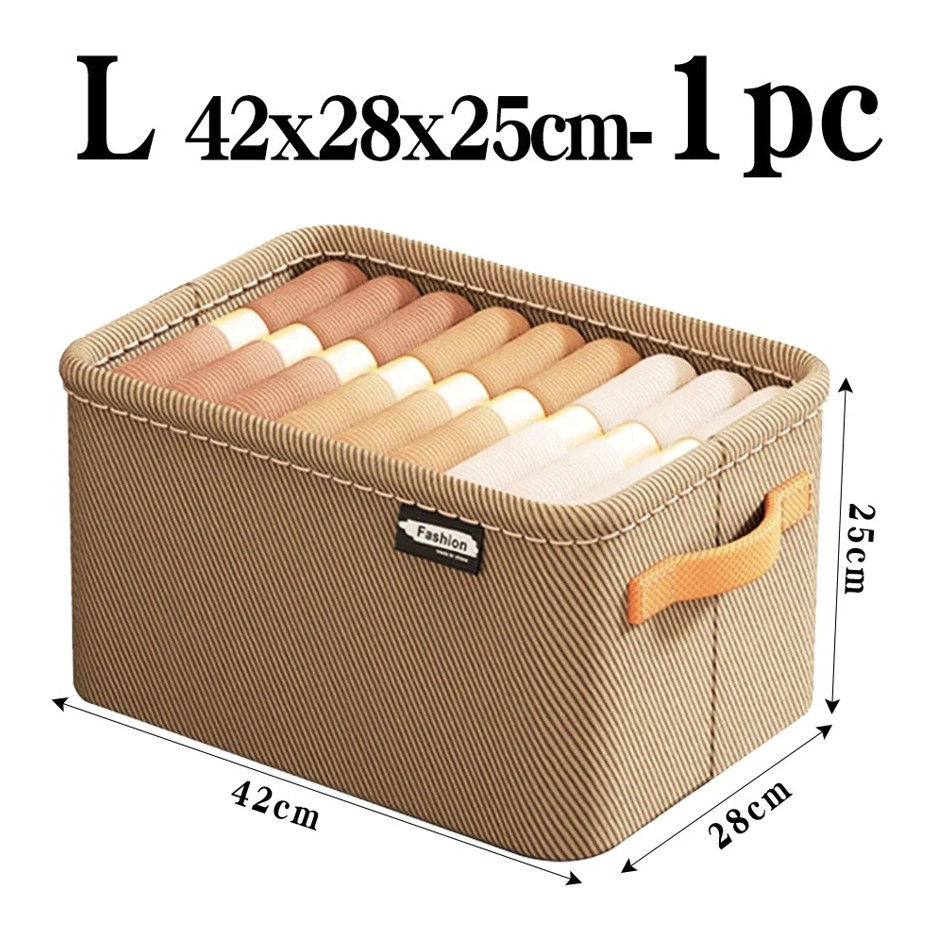 1pc Thick Clothes Organizer Box Pants Sweater Drawer Wardrobe Storage – NEW