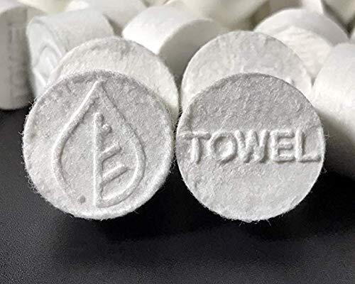 Coin Tissues | 50 Pack with 5 Carrying Cases | Toilet Paper Tablets | Compressed