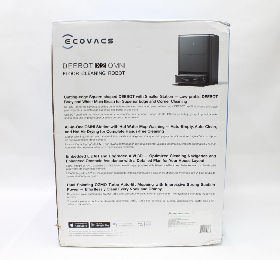 ECOVACS Robotics DEEBOT X2 OMNI Floor Cleaning Robot w/ Auto Empty, DEX86
