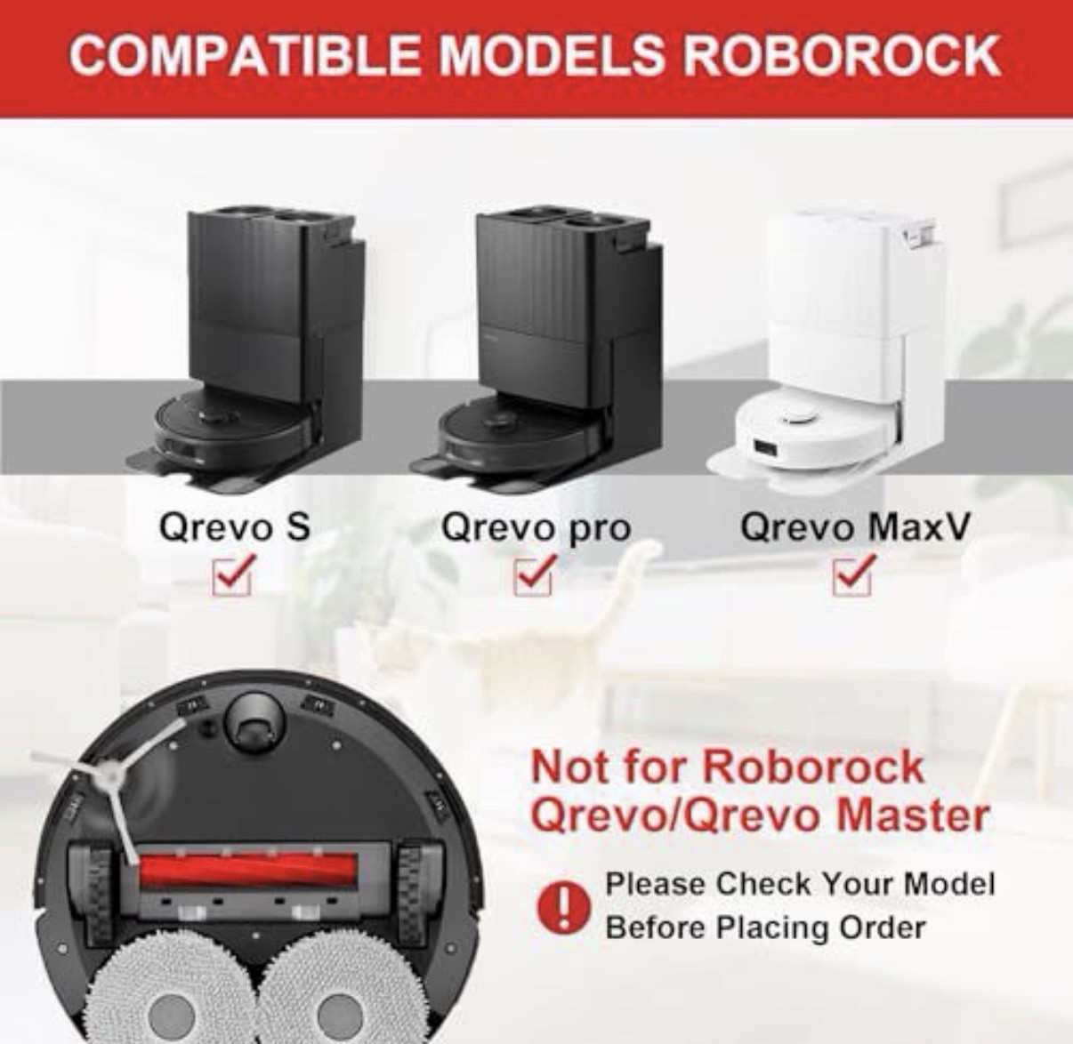 26 PCS Accessories Kit for Roborock Qrevo S, Qrevo Plus, Qrevo Pro, Qrevo MaxV