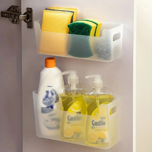 Wall Mounted Storage Box Cabinet Door Organizer Kitchen Hanging Container USA