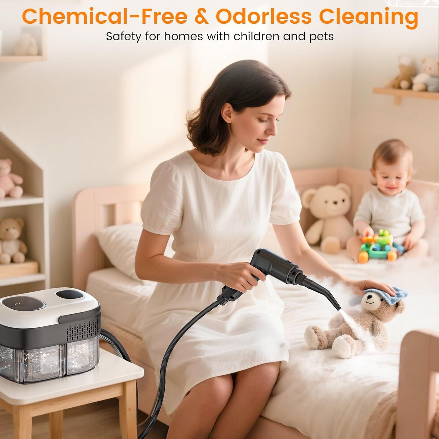 Steam Cleaner with 21-in-1 Powerful, Deep Cleaning for Home High Temperature