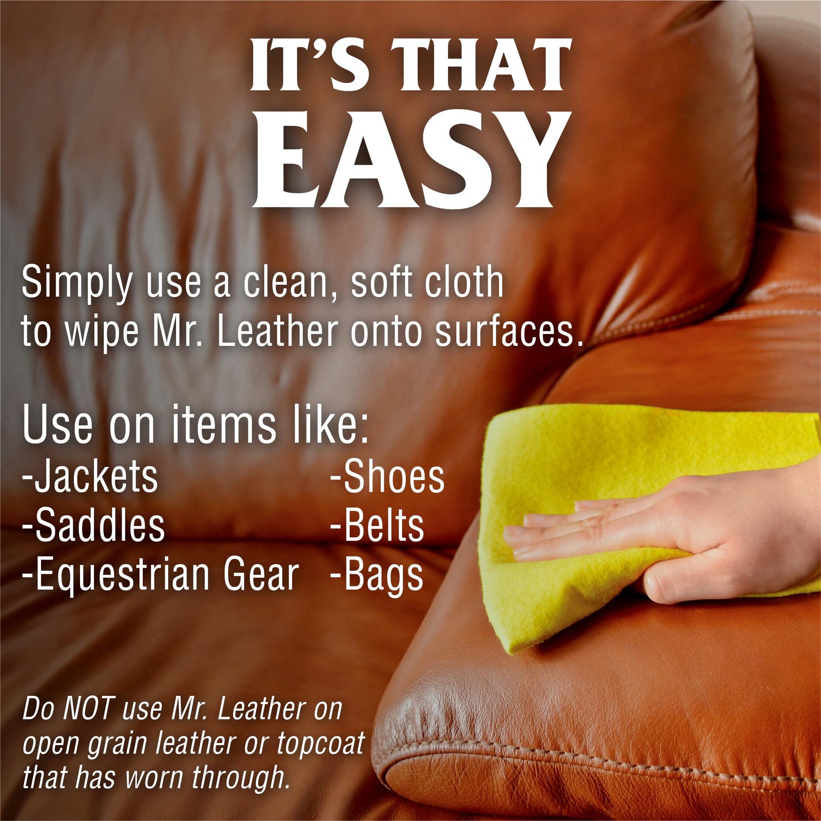 Leather Cleaner & Conditioner 16oz Safe for Leather Vinyl Water Repellent