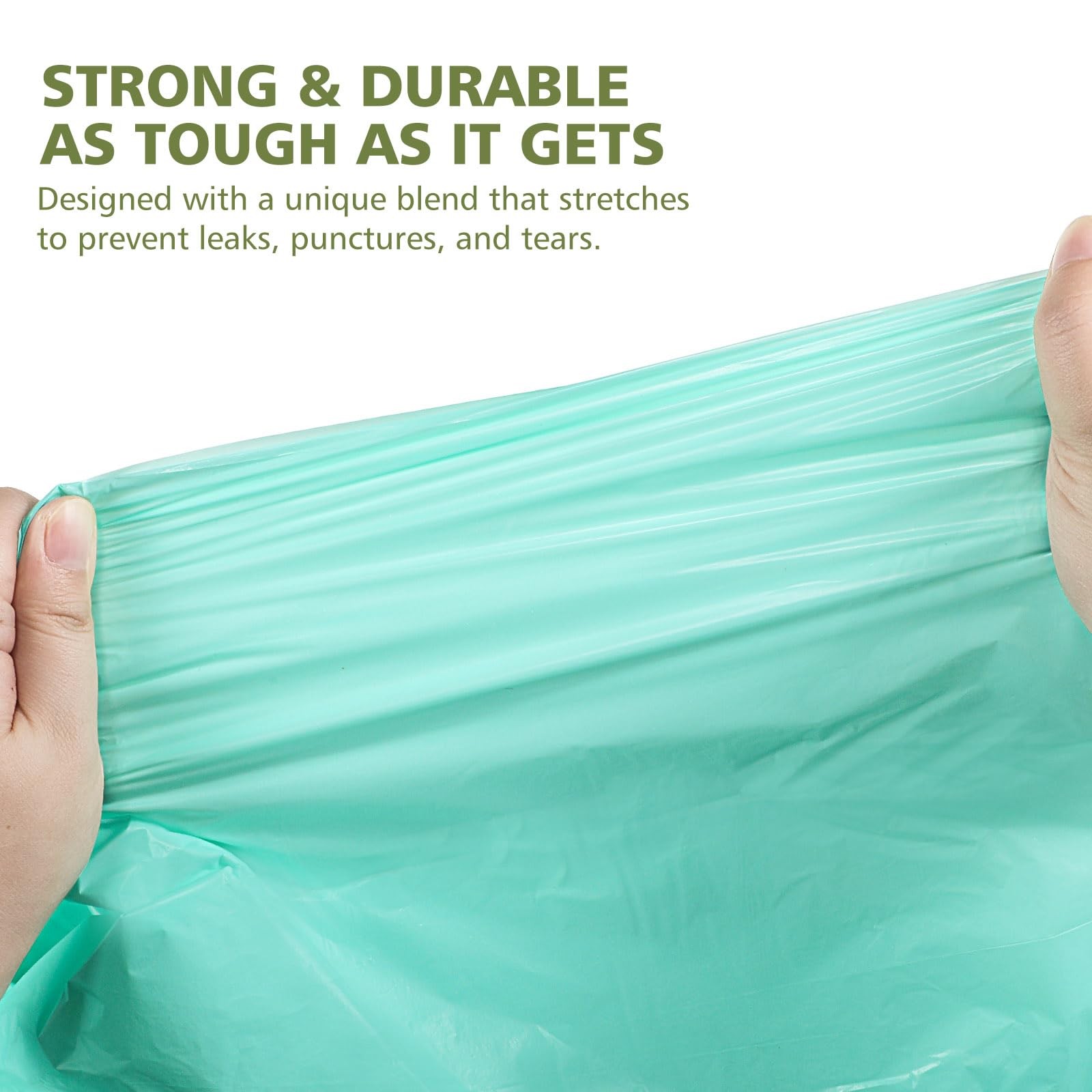 Compostable Trash Bags 13+ Gallon Tall Kitchen Trash Bags 45 Count