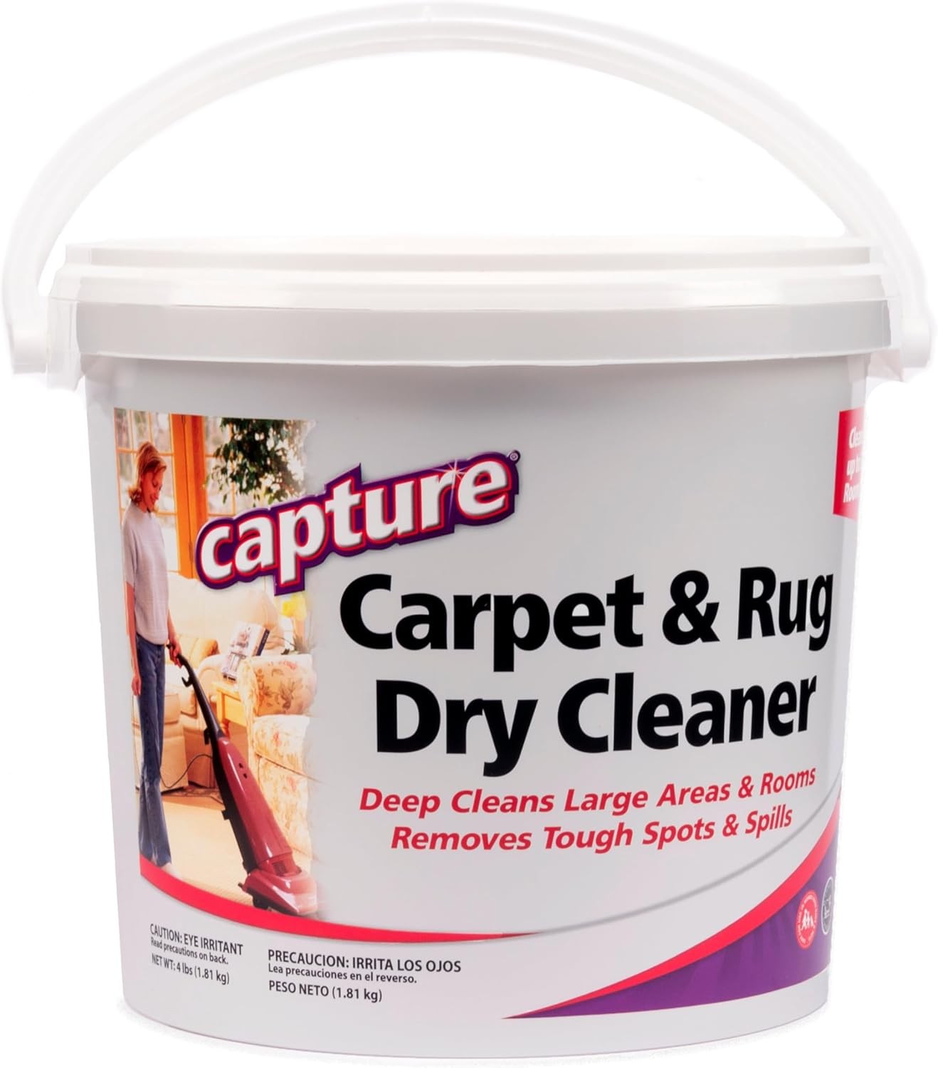 Capture Carpet & Rug Dry Cleaner w/Resealable lid – Home, Car, Dogs No Color