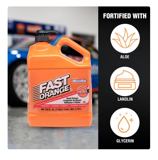 Permatex Fast Orange Pumice Hand Cleaner, 1 Gal