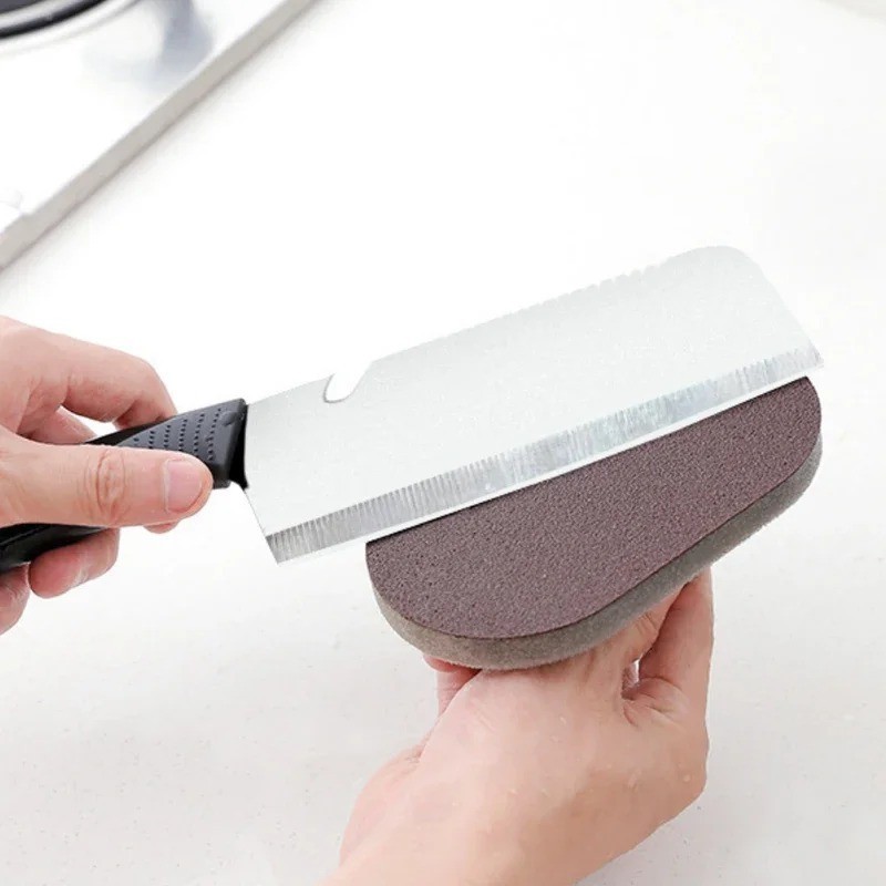 Magic Emery Sponge Brush Rust Remover Cleaning Tool with Handle