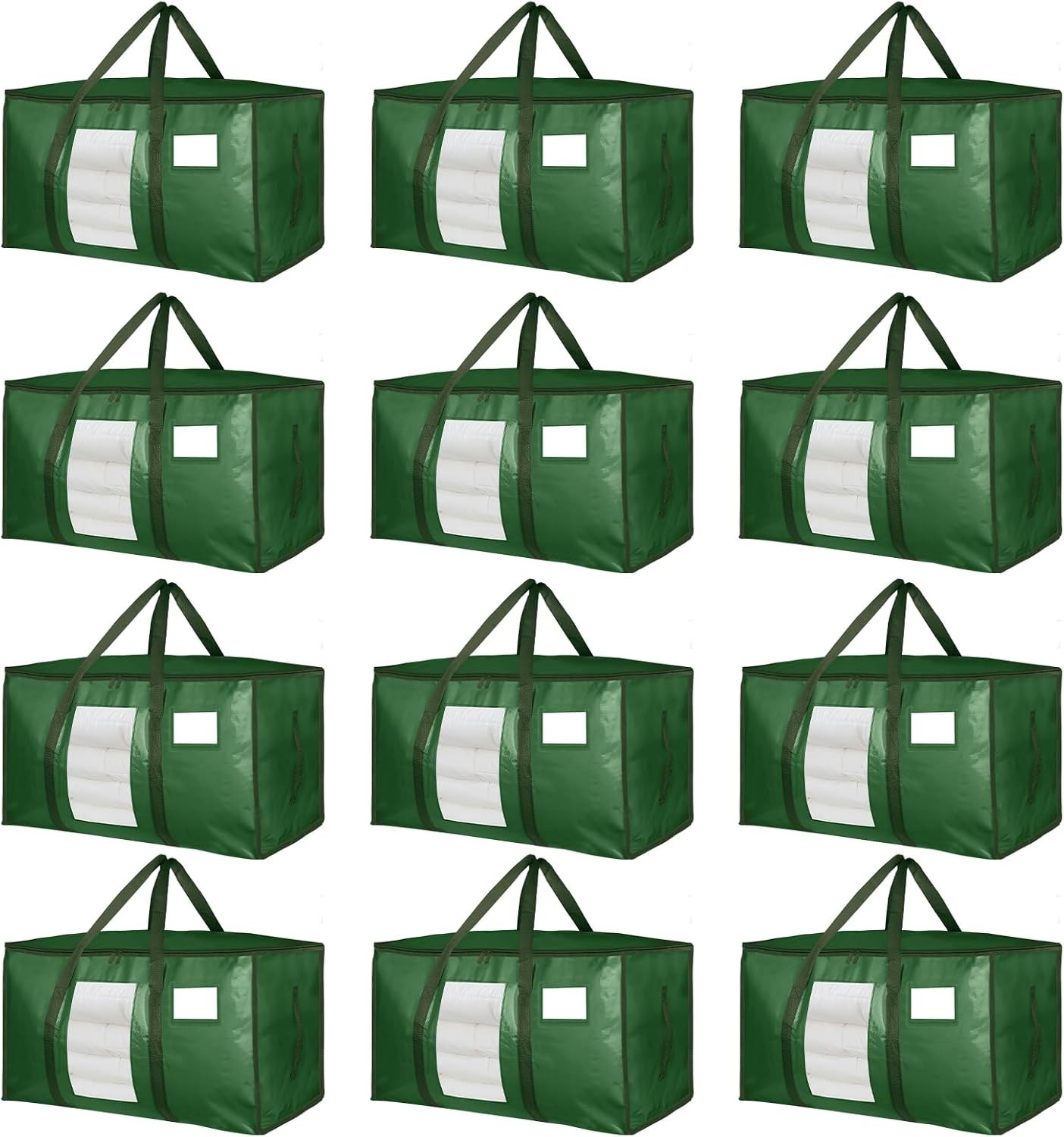 12 Pack Extra Large Moving Bags Heavy Duty 180GSM,130LBS 100L Totes