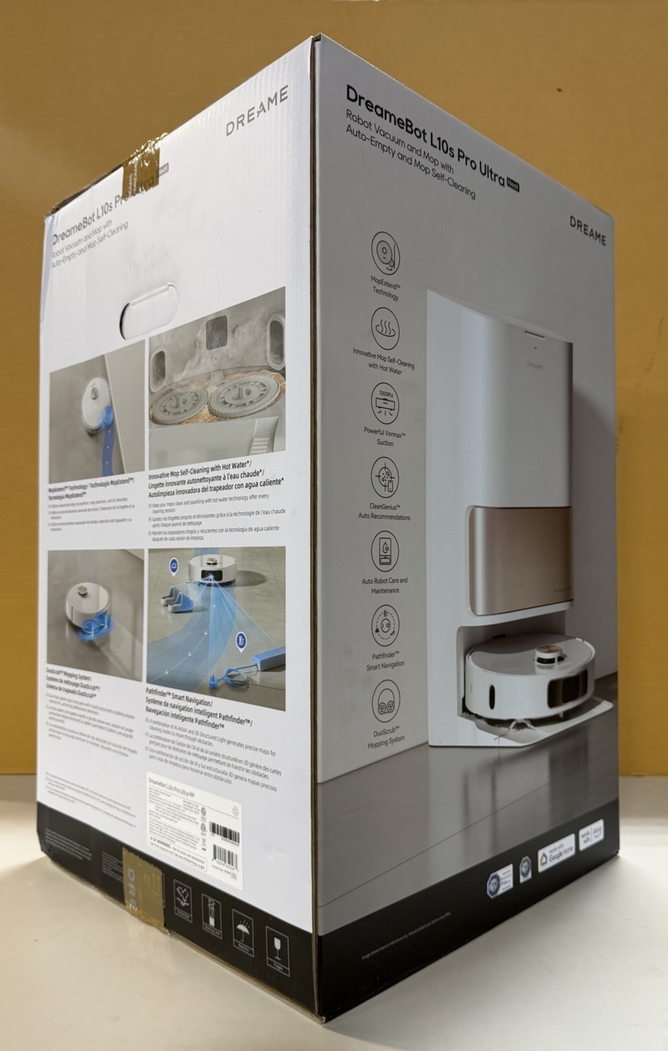 DREAME L10s Pro Ultra Heat Robot Vacuum & Mop Combo 7000Pa Suction Self-Cleaning
