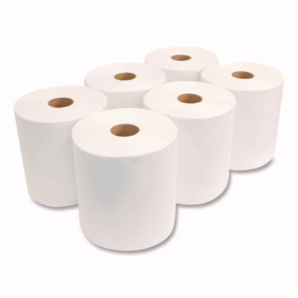 Morcon Paper W6800 8″ x 800′ 1-Ply Universal Roll Towels – White (6 RL/CT) New