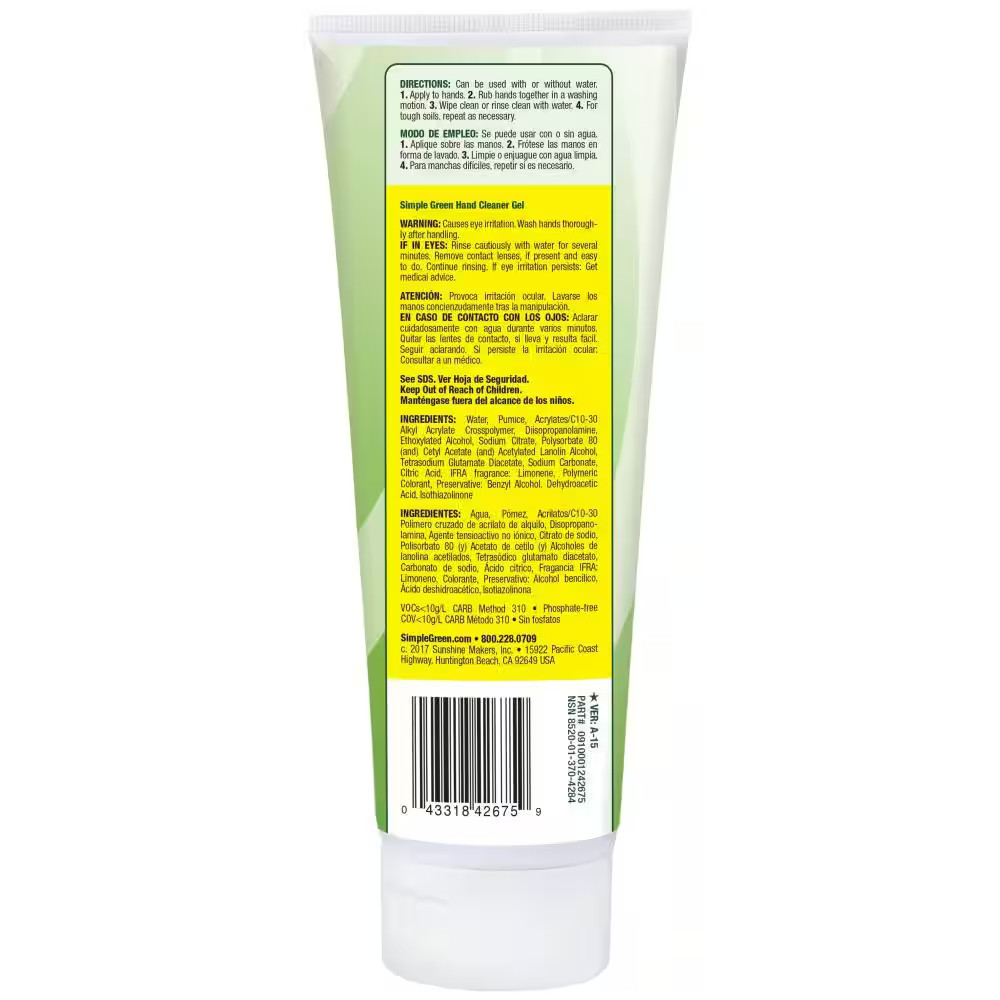6.75 Oz. Hand Cleaner Gel (6-Pack)