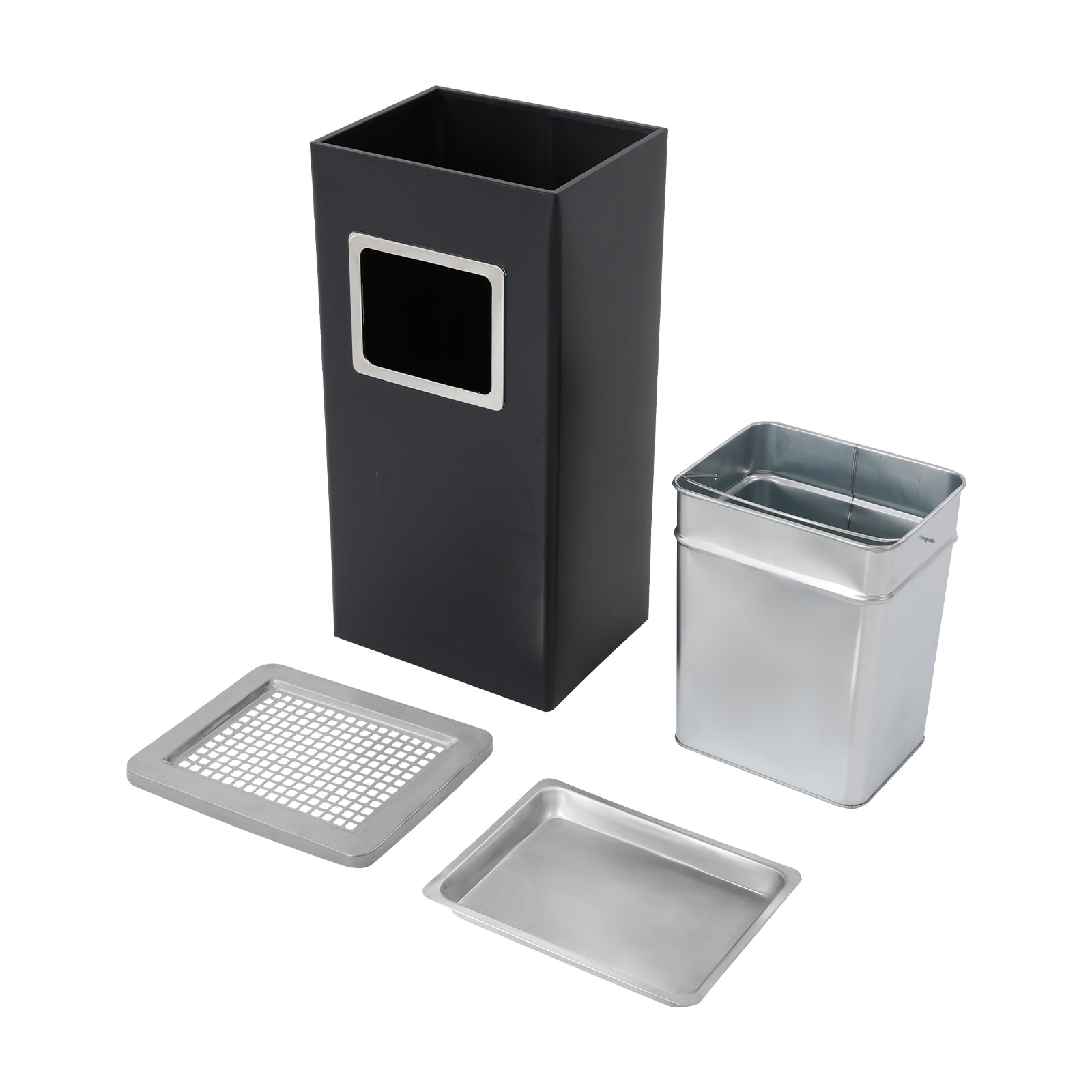 Trash Can 12.2*9.84*24.02in Garbage Can Indoor&Outdoor Trash Can for Kitchens