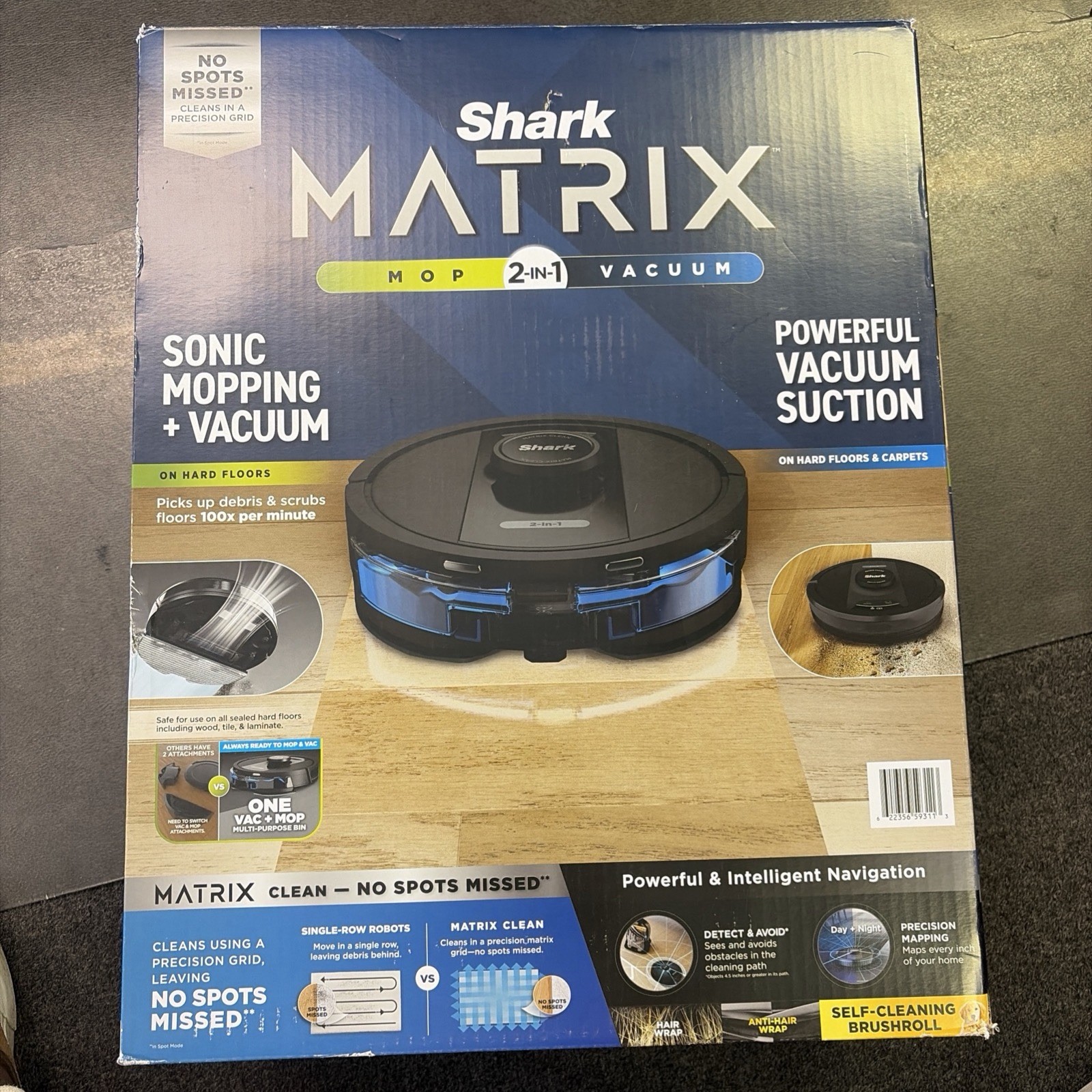 Shark Matrix (RV2400WD) -Robot 2-in-1 Mop & Vacuum…NEW!!….FREE S&H!!!