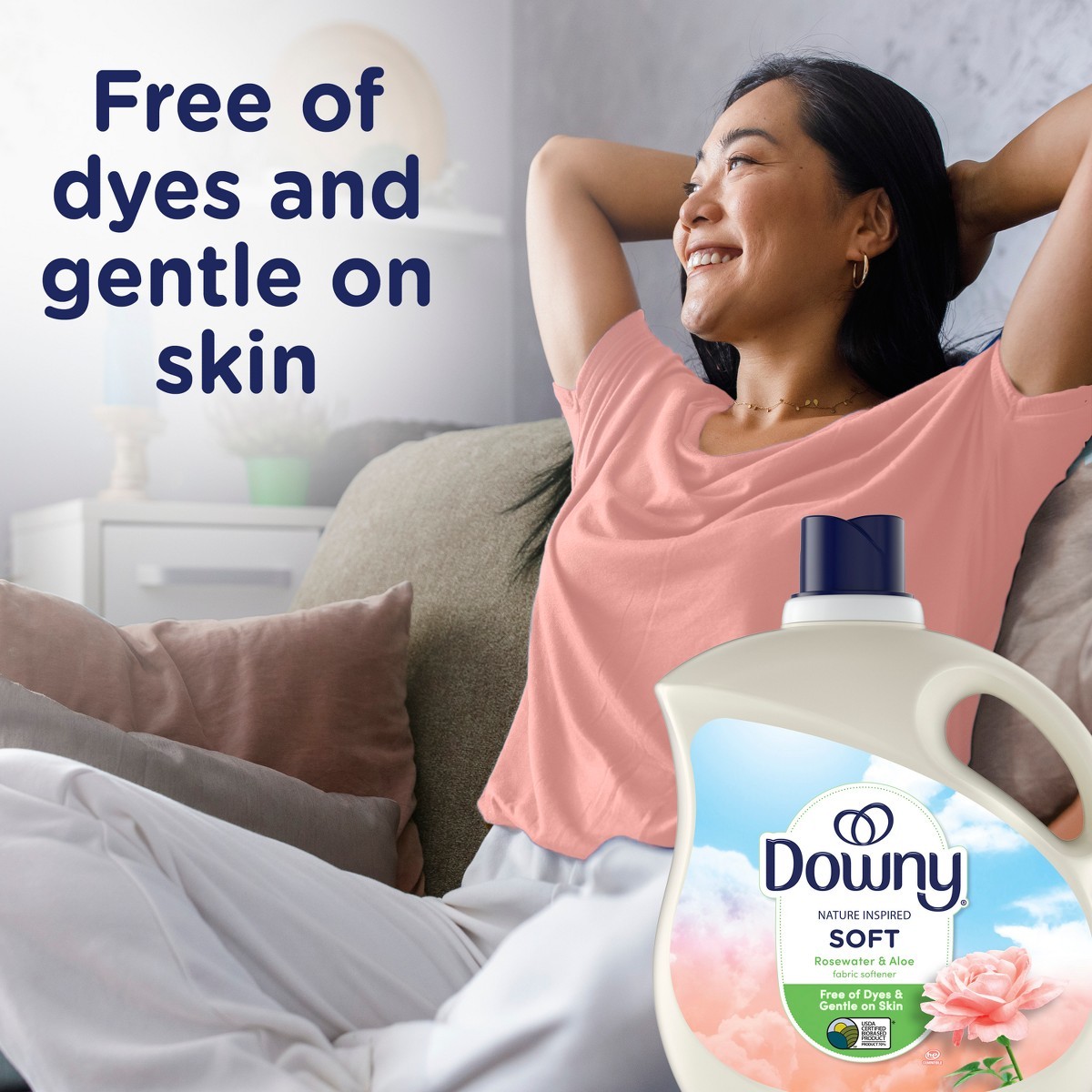 Downy Inspired Fabric Softener – Rosewater Aloe – 111 fl oz