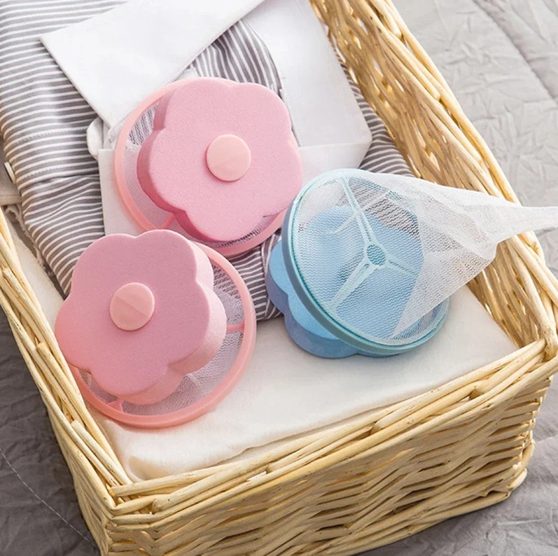 1pc Reusable Washing Machine Lint Hair Catcher Ball Pet Fur Laundry Filter – NEW