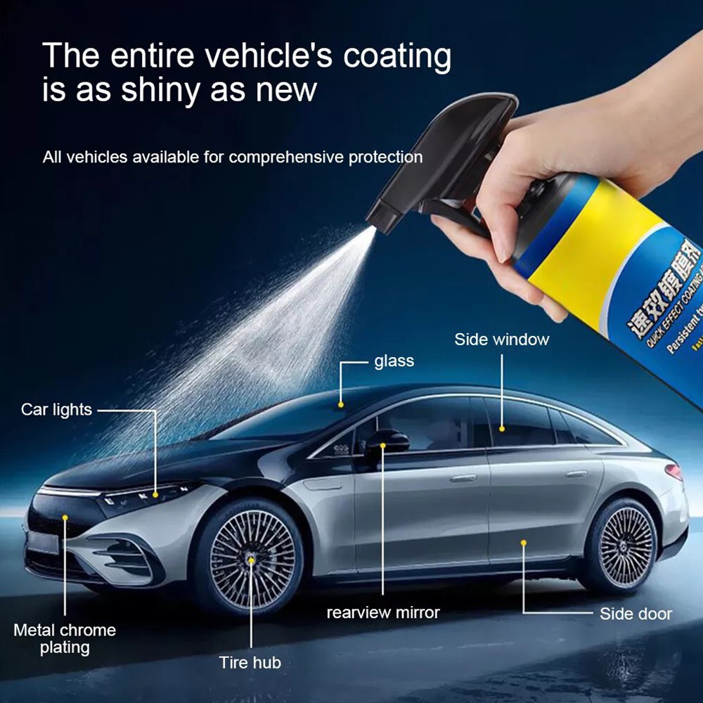 500ML Set Sopam* Car Coating Spray Protection Quick Car Wax Polish Motorcycle