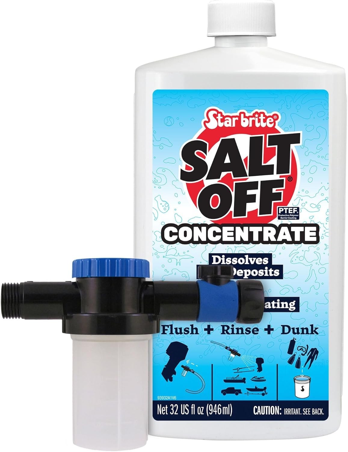 Comprehensive 32 OZ Salt Off Concentrate Kit for Marine Maintenance & Protection