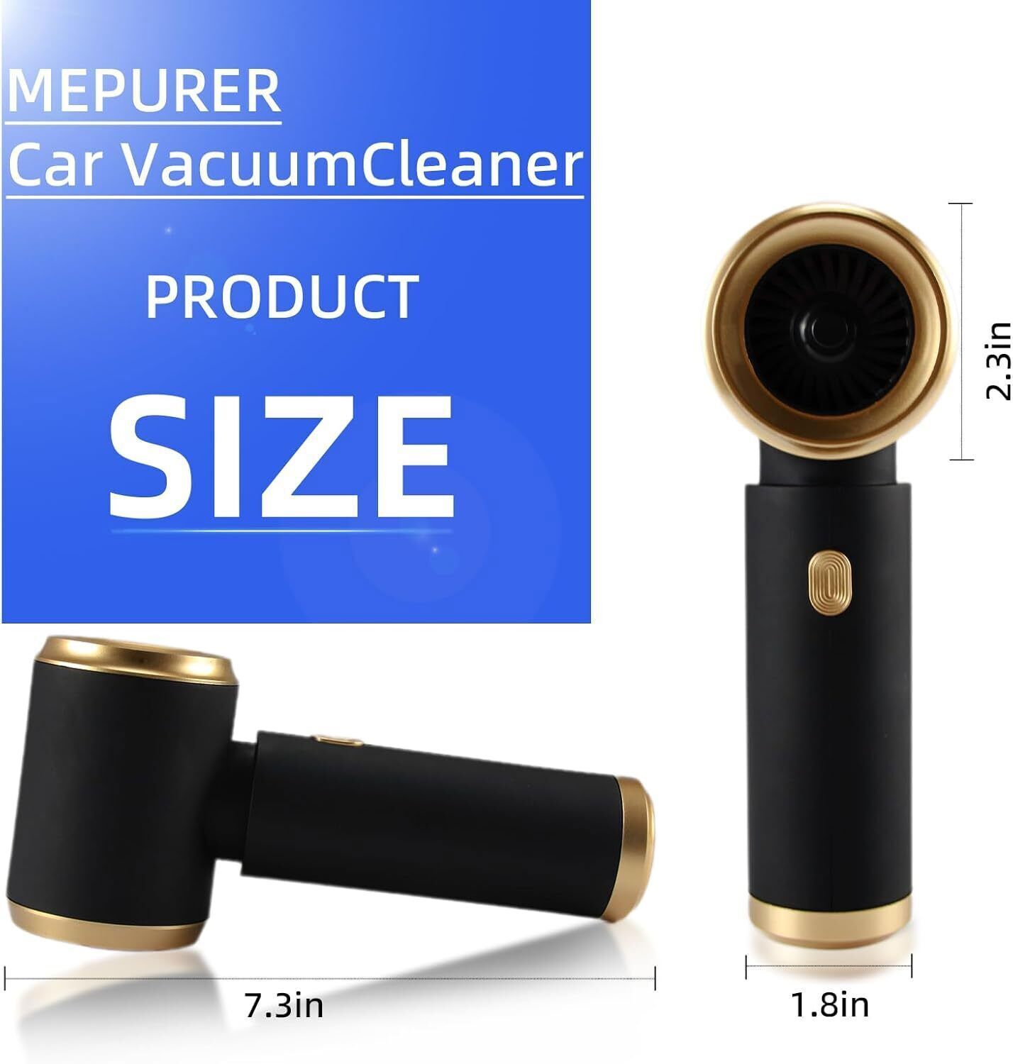 Mini 4 in 1 Upgrade Car Vacuum Cleaner Air Blower Wireless Handheld Rechargeable