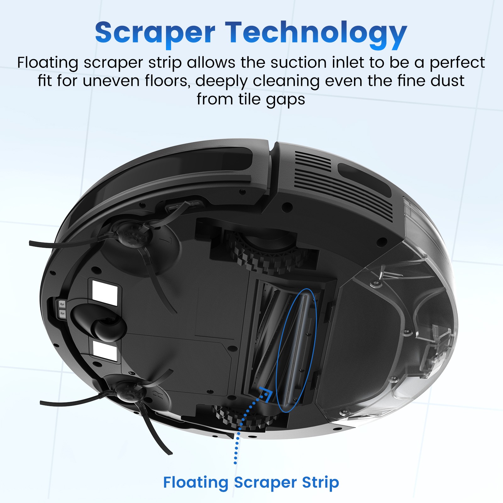 Refurbished AIRROBO G60 Robot Vacuum and Mop Combo Cleaner Sweeper 3000PA 120Min