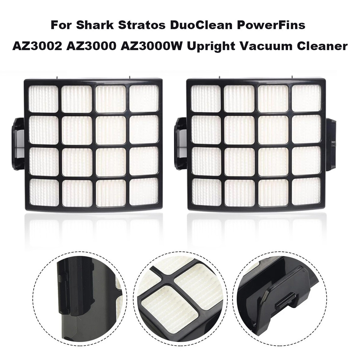 2x AZ3000 Filters Replacement for shark AZ3000 AZ3000C AZ3000W Parts XFFKAZ3000