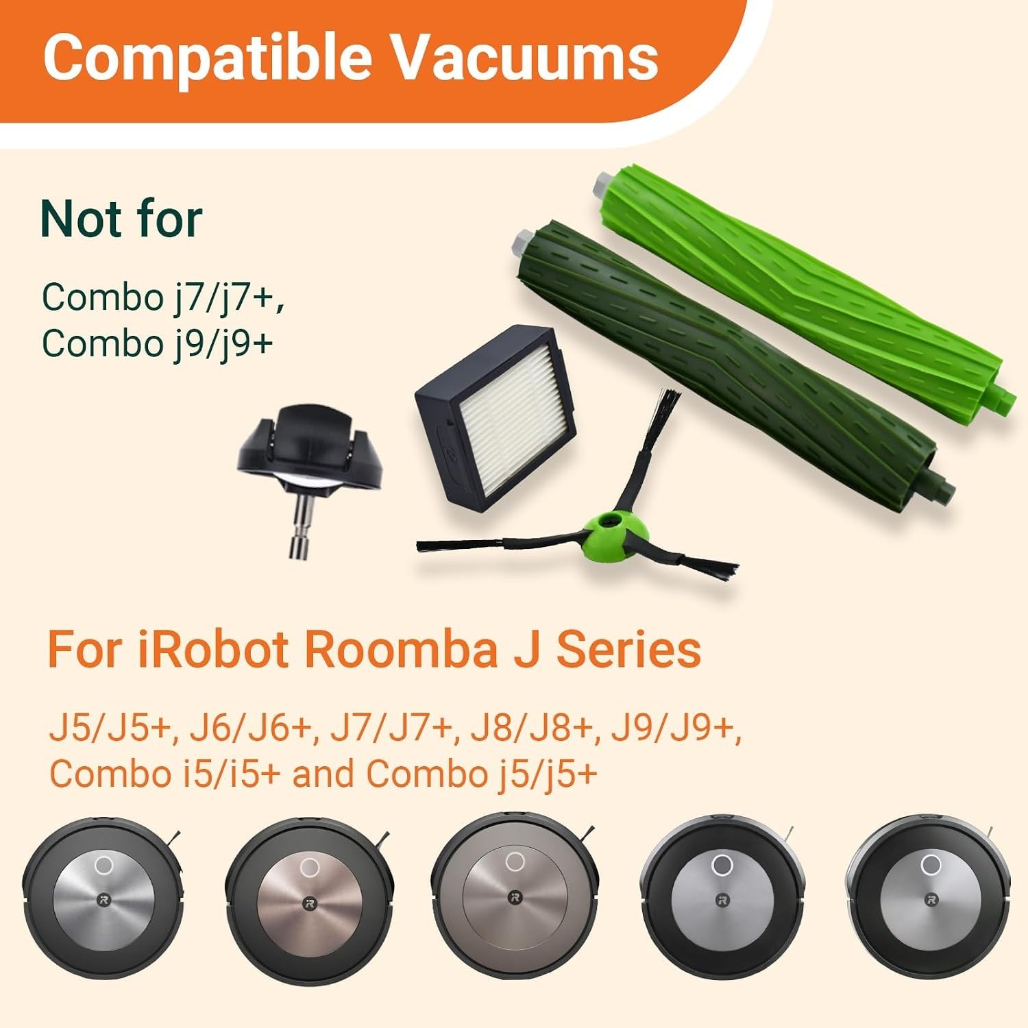 Replacement Parts Compatible with iRobot Roomba J7 J7+ J5 J5+ J6 J6+ J8 J8+ J9 J