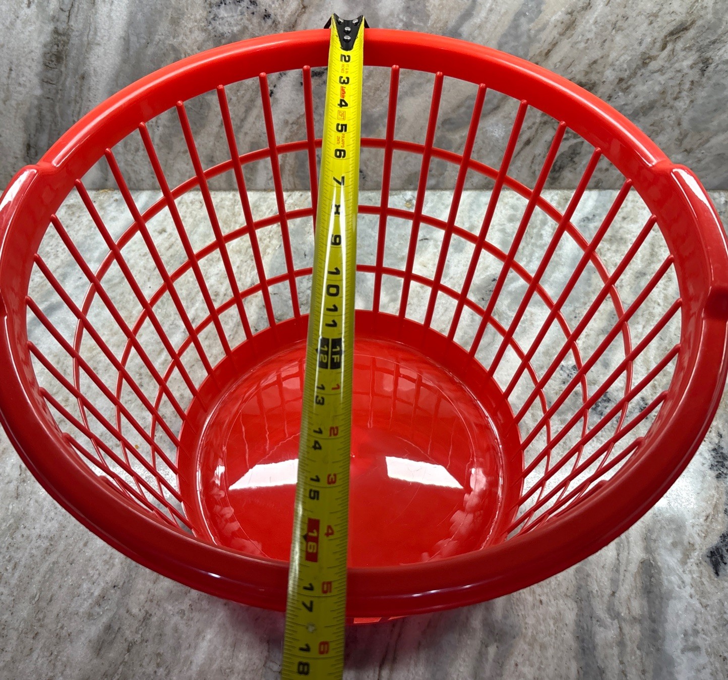 Large Slotted Plastic Laundry Red Basket 12×17.5-in-Brand New-SHIPS N 24 HOURS
